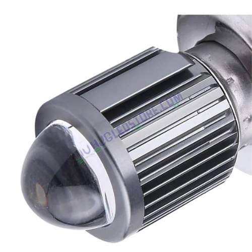 HJG H4 LED Headlight Bulb with White & Yellow Light – 40W Lens Type H4 for Motorcycles (High & Low Beam)
