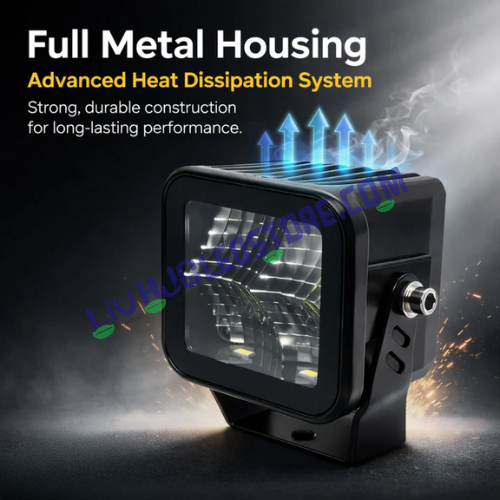 HJG W-08 White Cube LED Fog Lights 72W (Pair) – Ultra Wide White Beam Driving Lights for Cars & Bikes