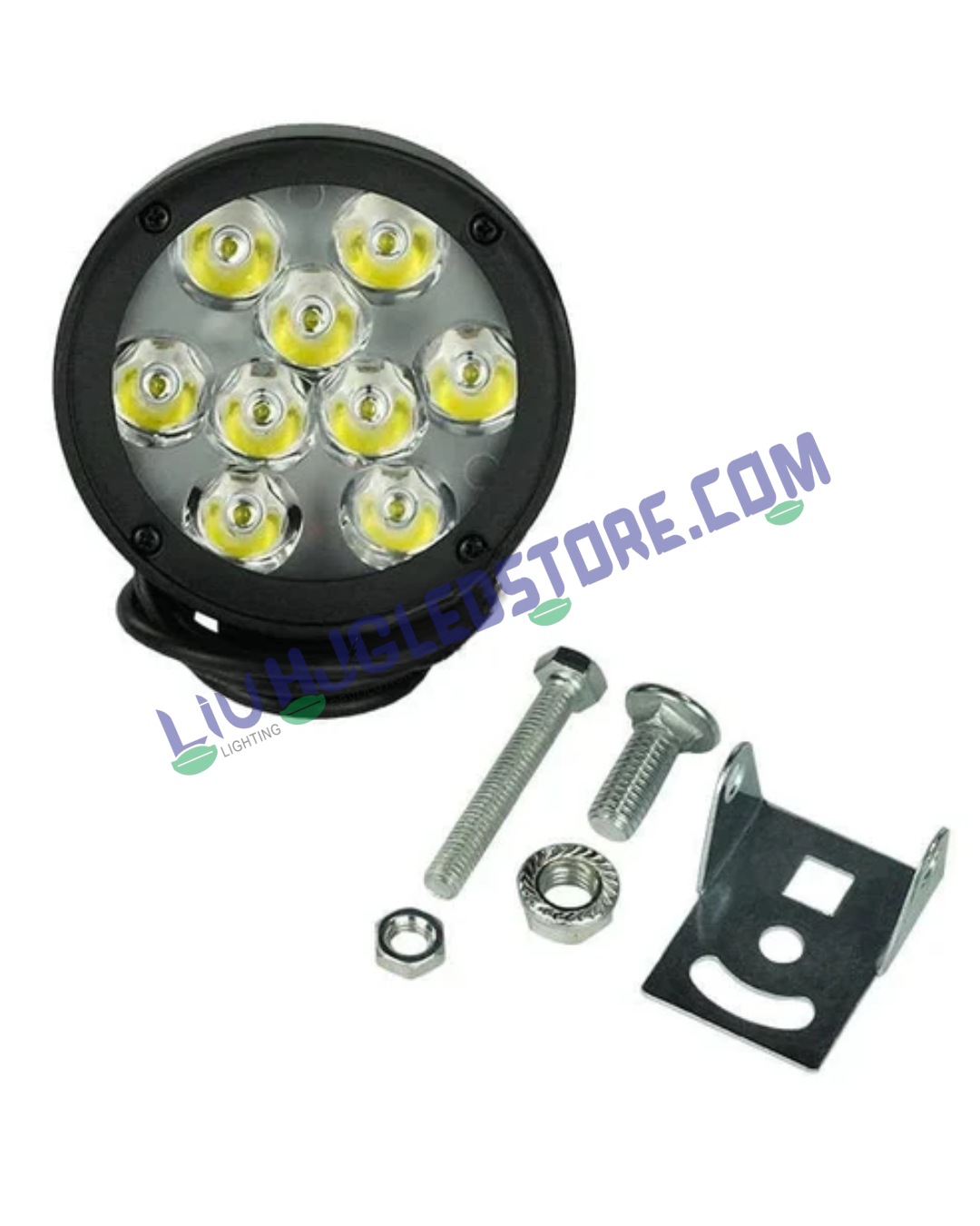 HJG 9 LED CREE 54W Fog Light Set with 12000 Lumens High Brightness – Ultra Wide Beam for Cars & Bikes (Pack of 2)