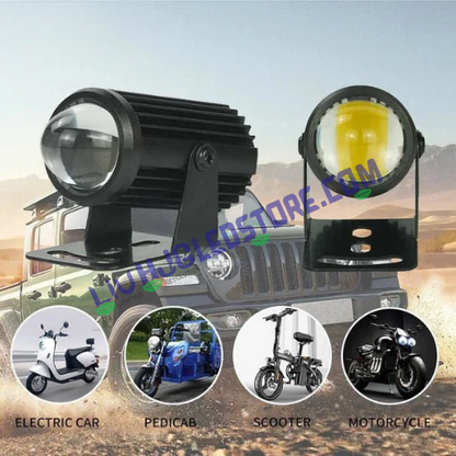 HJG 40W Amber LED Spot Fog Light – 3 Inch Off-Road Driving Spotlight Pod for Cars, Bikes & Trucks (Single Unit)