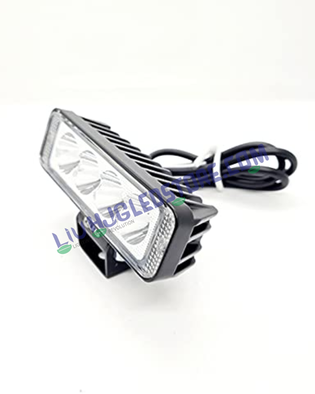 HJG 4 LED High Power Fog Light for Bikes & Cars – Waterproof Spotlight with Heavy Clamp and Aluminum Body (Single Unit)