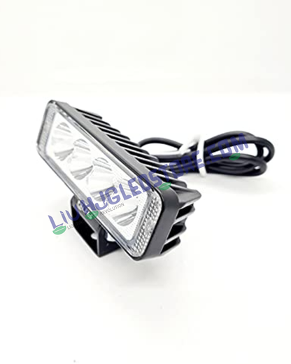 HJG 4 LED High Power Fog Light for Bikes & Cars – Waterproof Spotlight with Heavy Clamp and Aluminum Body (Single Unit)