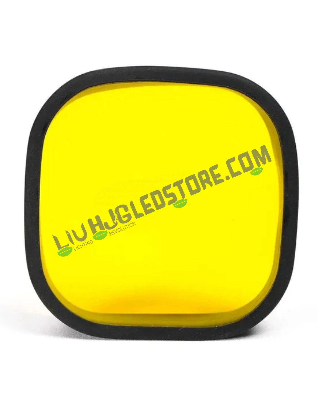 HJG Yellow Filter Cap for 60W 4 LED CREE Fog Lights – Replacement Auxiliary Light Cover (Pack of 1)