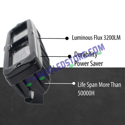 HJG S-13 40W LED Fog Light (Single Unit) – High Brightness 12V-80V Universal Fog Lamp for Cars & Bikes