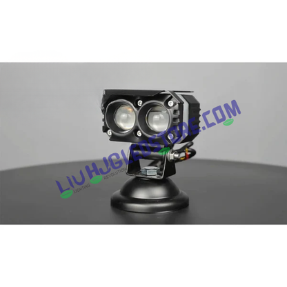HJG M Series Dual Lens Projector Fog Lights 50W with RGB DRL – White/Yellow Beam & Multi-Color DRL Modes for Cars & Bikes (Set of 2)
