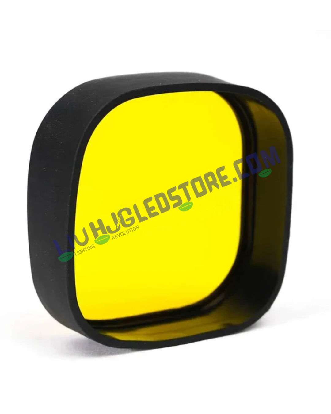 HJG 120W CREE LED Auxiliary Fog Lights for Motorcycles & Cars – White Beam with Yellow Filter Caps (Pack of 2)
