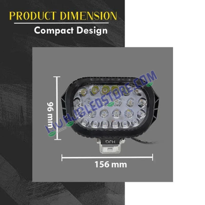 LIU HJG 24 LED Rectangular Fog Light 36W | LIU HJG LED STORE