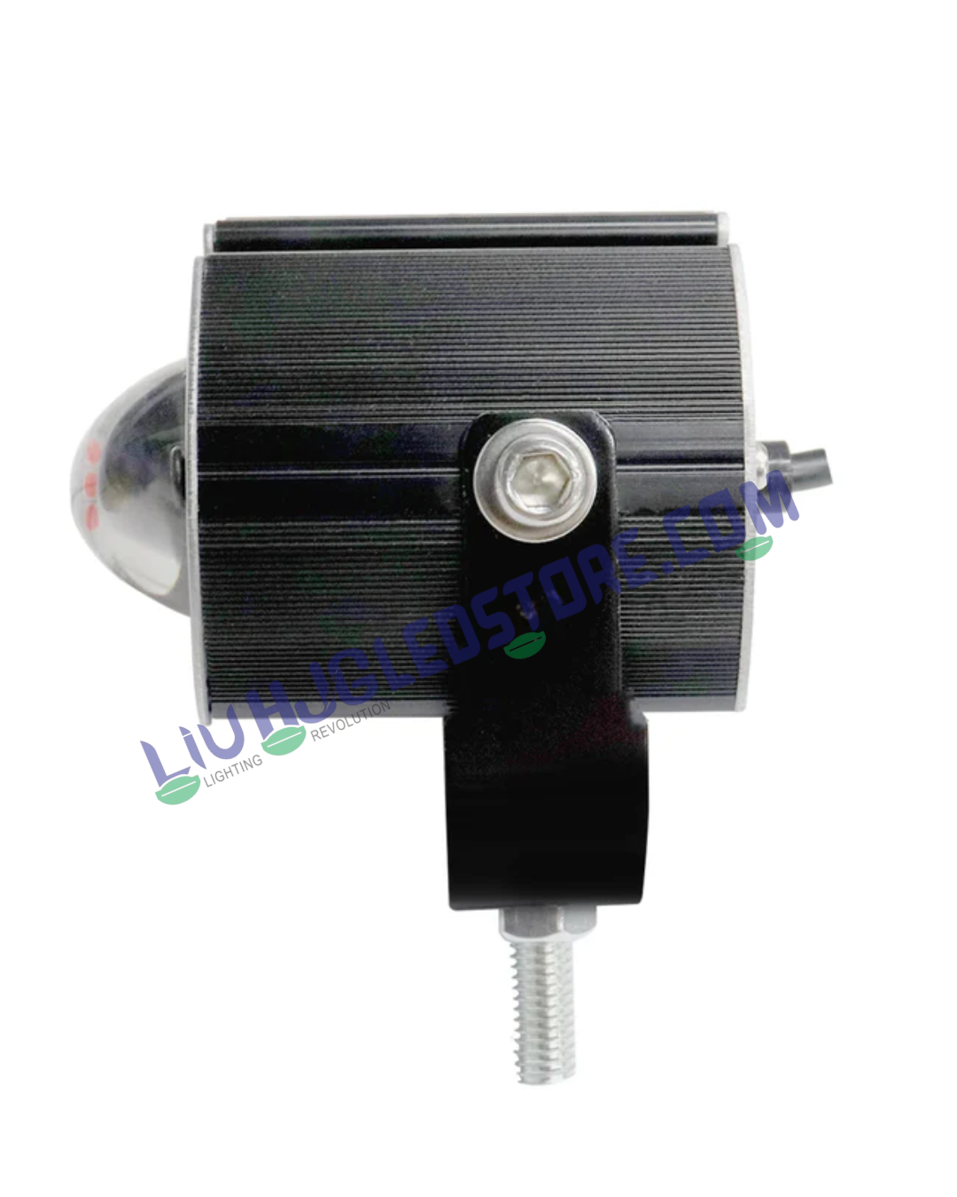 HJG G16 30W Mini LED Fog Light with Red DRL – Dual Color White/Yellow Motorcycle Spotlight (Single Piece)