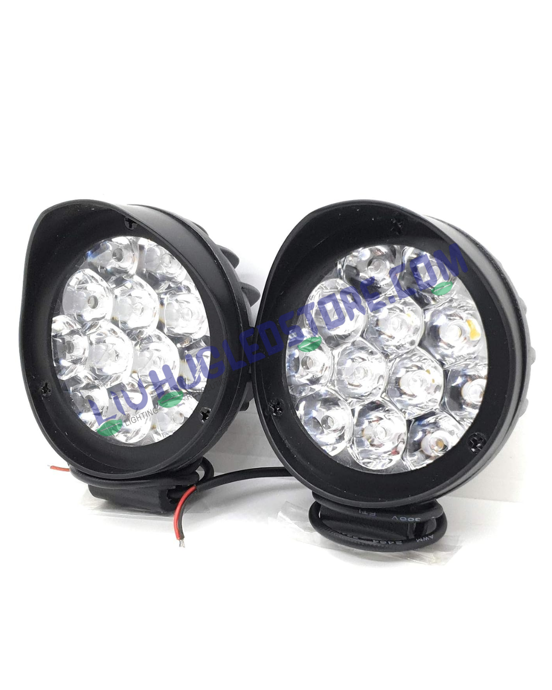 HJG 12 LED Cap Fog Light Set for Bikes & Cars with Switch – 42W High Brightness White Light (Pack of 2)