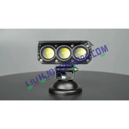 HJG M Series 3-Lens RGB DRL Projector Fog Light 25W with White and Yellow Modes for Cars and Bikes (Single Piece)