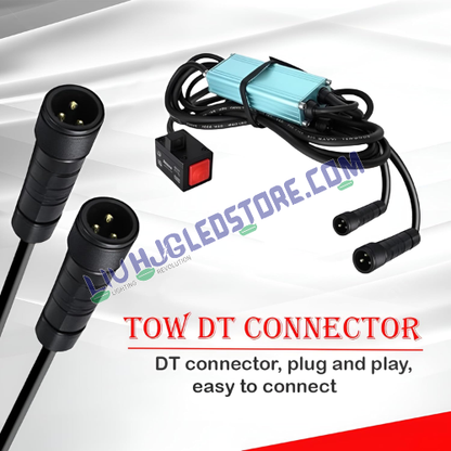 HJG 3-Wire Fog Light Wiring Harness Kit with Flash Mode & Canbus – Dual-Color Setup (Genuine HJG)