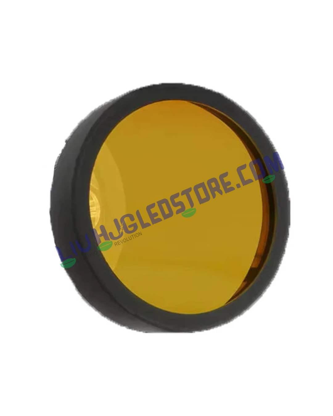HJG Yellow Filter Cap Cover for 7 LED 140W / 9 LED 180W Round CREE Fog Lights – Replacement Auxiliary Light Cover (Pack of 1)