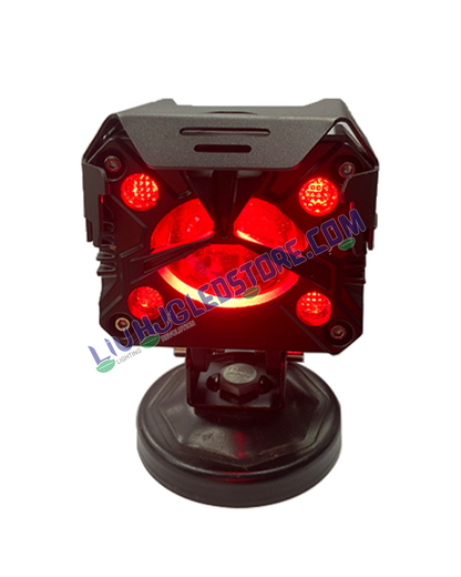 HJG P24 Mega Drive Dual Lens 120W Fog Lights with Multi DRL – Cool White LED for Bikes, Cars, Thar & Jeep (Set of 2)