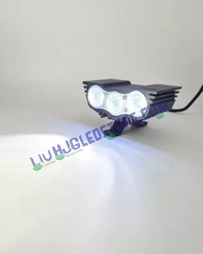 HJG 3 LED Eagle Eye CREE Fog Light – 30W Waterproof Auxiliary Light with High/Low Beam & Flash Modes for Bikes, Motorcycles & Cars (Black, Single Piece)