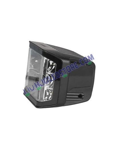 HJG W28 4-Lens CREE 60W Square LED Fog Light with Ultra-Wide White Beam for Cars and Bikes (Single Piece)