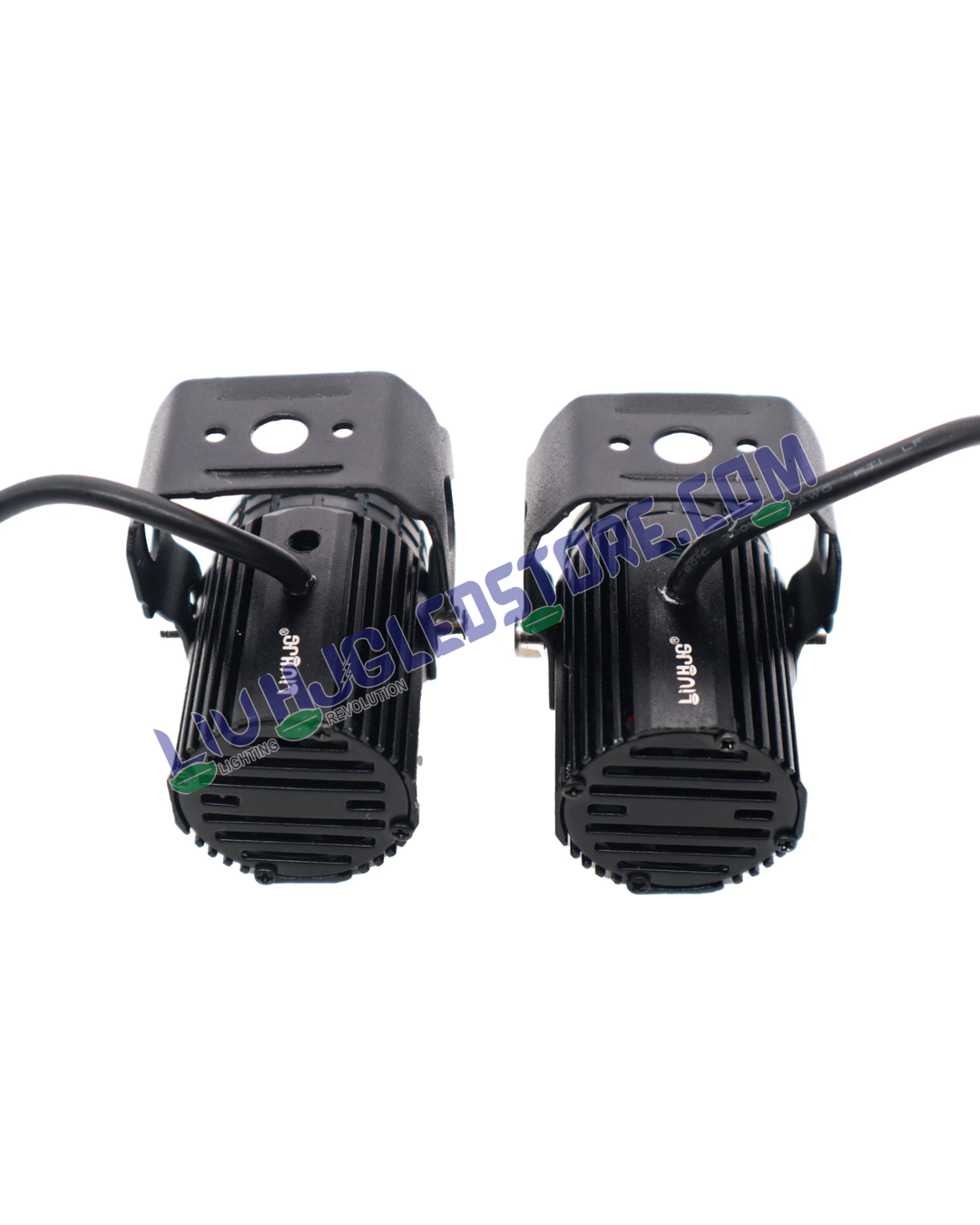 HJG Mini Drive V3 LED Light with Red DRL Devil Eye – Multi-Color (Red/Yellow/White) Auxiliary Light with Wiring Harness