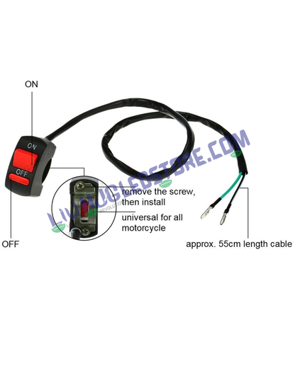 HJG U5 CREE LED Driving Fog Light in Aluminum Body with Switch for All Motorcycles, ATV and Bikes and Cars (15W, White Light, 2 PCS)