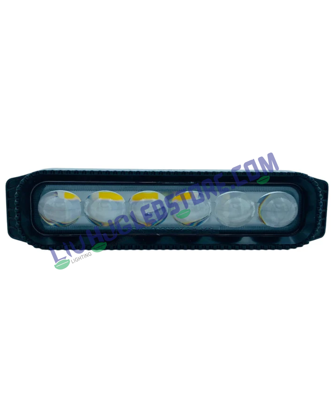 HJG 6 LED Sleek Projector Fog Lights (Set of 2) – 100W Dual-Color White/Yellow LED Fog Lamps with Adapter, 20,000 Lumens