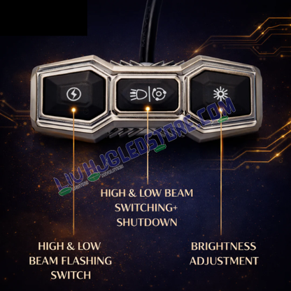 HJG 3 Pin Premium Copper Wiring Harness Kit (3.4 Meter) with Heavy-Duty Metal Switch & Couplers – 3 Wire Fog Light Harness with Canbus Support