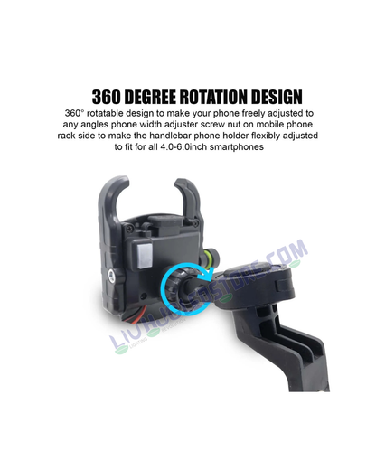 Universal Bicycle Mobile Holder with 360° Rotatable Design – Secure Phone Mount for Bikes (Pack of 1)