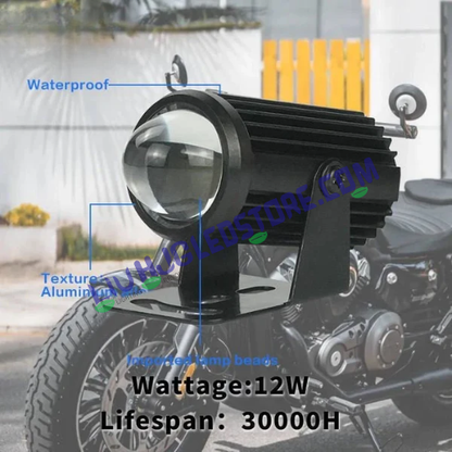 HJG 40W Amber LED Spot Fog Light – 3 Inch Off-Road Driving Spotlight Pod for Cars, Bikes & Trucks (Single Unit)
