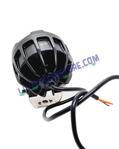 HJG 6 LED Round COB Fog Light (Blue) 40W, 12–80V DC – Universal Fit for Cars & Bikes (Single Piece)