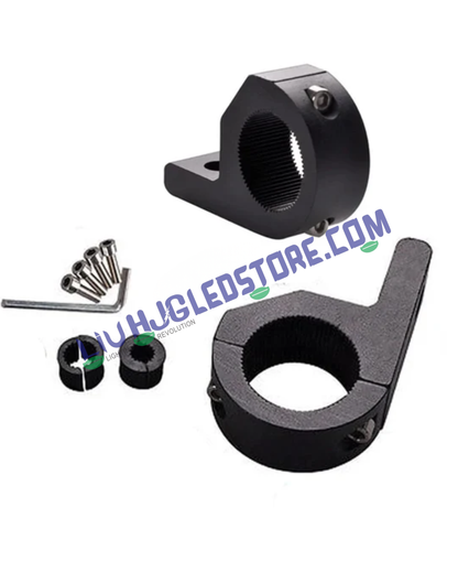 HJG Universal Aluminum Fog Light Mounting Clamps for Leg Guard – Durable Clamp Set for Bikes & Vehicles (Pack of 2)