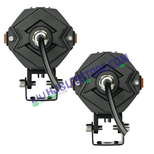 HJG NightBreaker P97 100W Dual Projector Fog Lights | Set of 2 | 50W Each | 15000 Lumens | White, Yellow | Red DRL and Amber Hazard | 9V-32V DC