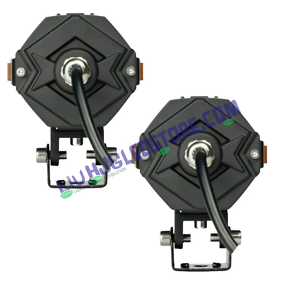 HJG NightBreaker P97 100W Dual Projector Fog Lights | Set of 2 | 50W Each | 15000 Lumens | White, Yellow | Red DRL and Amber Hazard | 9V-32V DC