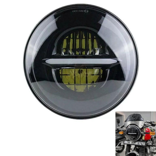 LIU HJG 7 Inch Minus LED Headlight for Royal Enfield 110 Watt
