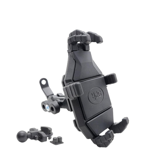 LIU HJG Shockproof Mobile Holder Jaw Grip with Damper and Zero Vibration for Motorcycle Anti-Shake Anti-Theft
