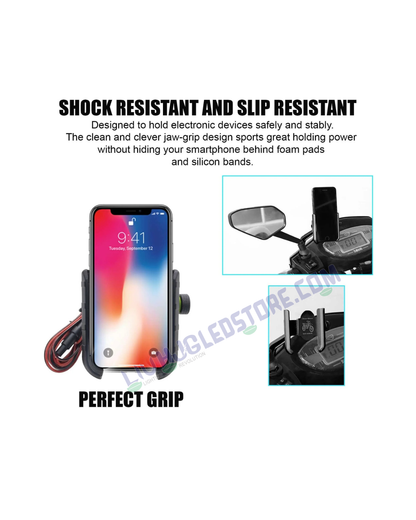 Universal Bicycle Mobile Holder with 360° Rotatable Design – Secure Phone Mount for Bikes (Pack of 1)