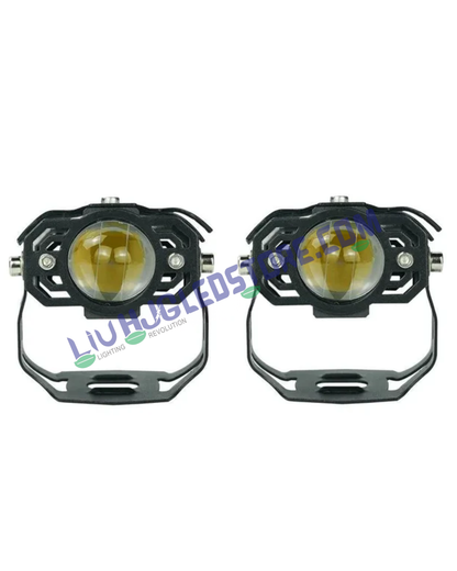 HJG Spider Drive LED Fog Lights Set of 2 – High-Performance Auxiliary Driving Lamps for Bikes & Cars