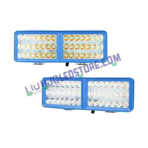 HJG 42 LED Rectangular Fog Lights | Triple Color White, Warm White, Yellow | High Performance Driving Lights for Bikes, Cars (Set of 2)