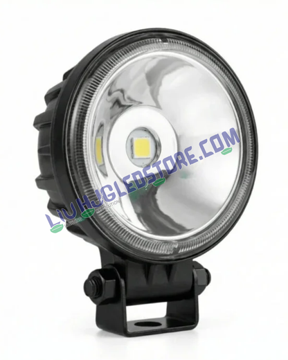 HJG W12 Classic 3-Inch Round LED Fog Light – Ultra Wide White Beam High-Intensity Driving Fog Lamp for Cars & Bikes (Universal Fit)