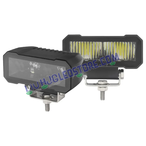 HJG W26 Bezelless Blade 120W Fog Lights | CREE LED Square Edge Ultra Wide Beam for Bikes, Cars (Set of 2)