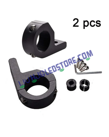 HJG Universal Aluminum Fog Light Mounting Clamps for Leg Guard – Durable Clamp Set for Bikes & Vehicles (Pack of 2)