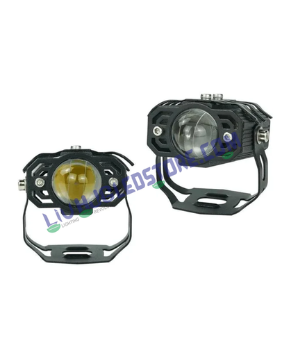 HJG Spider Drive LED Fog Lights Set of 2 – High-Performance Auxiliary Driving Lamps for Bikes & Cars