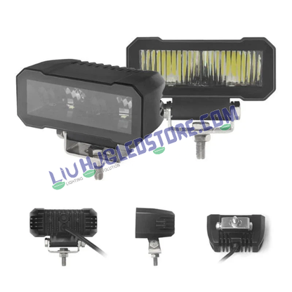HJG W26 Bezelless Blade 120W Fog Lights | CREE LED Square Edge Ultra Wide Beam for Bikes, Cars (Set of 2)