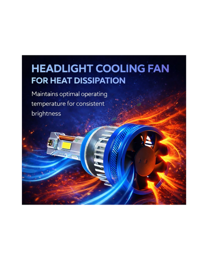 HJG 300W H4 LED Headlight Bulbs for Cars & Bikes (2 x 150W) – Dual Beam High/Low White LED Kit with AC/DC Compatibility