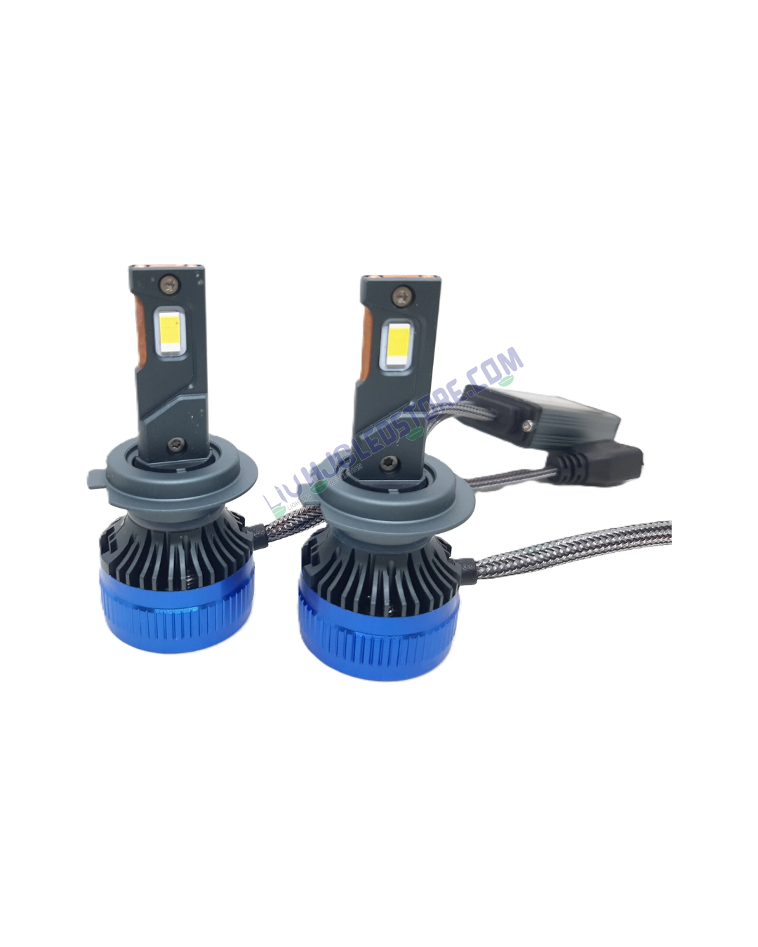 HJG 150W H4 LED Headlight Bulb for Cars & Motorcycles – High/Low Beam White Light (Single Piece, Type H4