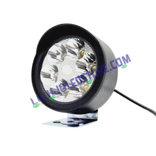 HJG 6 LED Yellow Fog Light Set with Flash Mode for Bikes & Cars – High Power Waterproof Auxiliary Lights with Switch