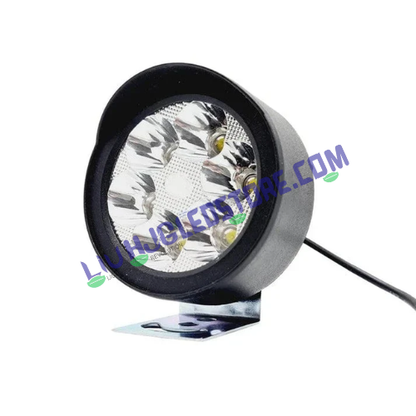 HJG 6 LED Yellow Fog Light Set with Flash Mode for Bikes & Cars – High Power Waterproof Auxiliary Lights with Switch