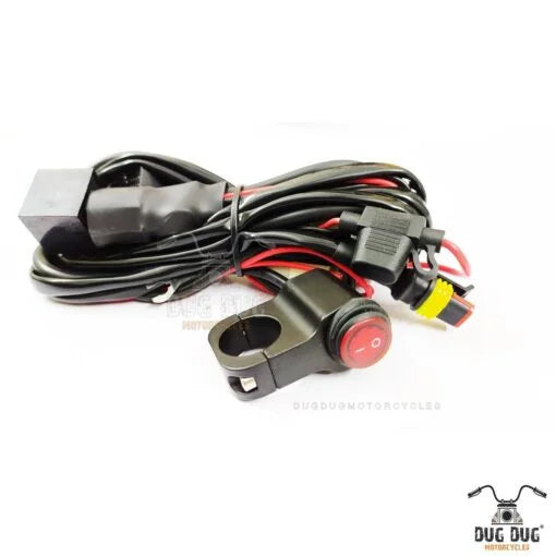 LIU HJG Fog Light Auxiliary Light Wiring Harness Kit Flashing Light Kit for All Fog Light Motorcycles