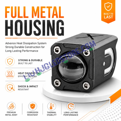 LIU HJG 20W Tiny Laser Cannon LED fog light with full metal housing, heat dissipation and shock-resistant construction