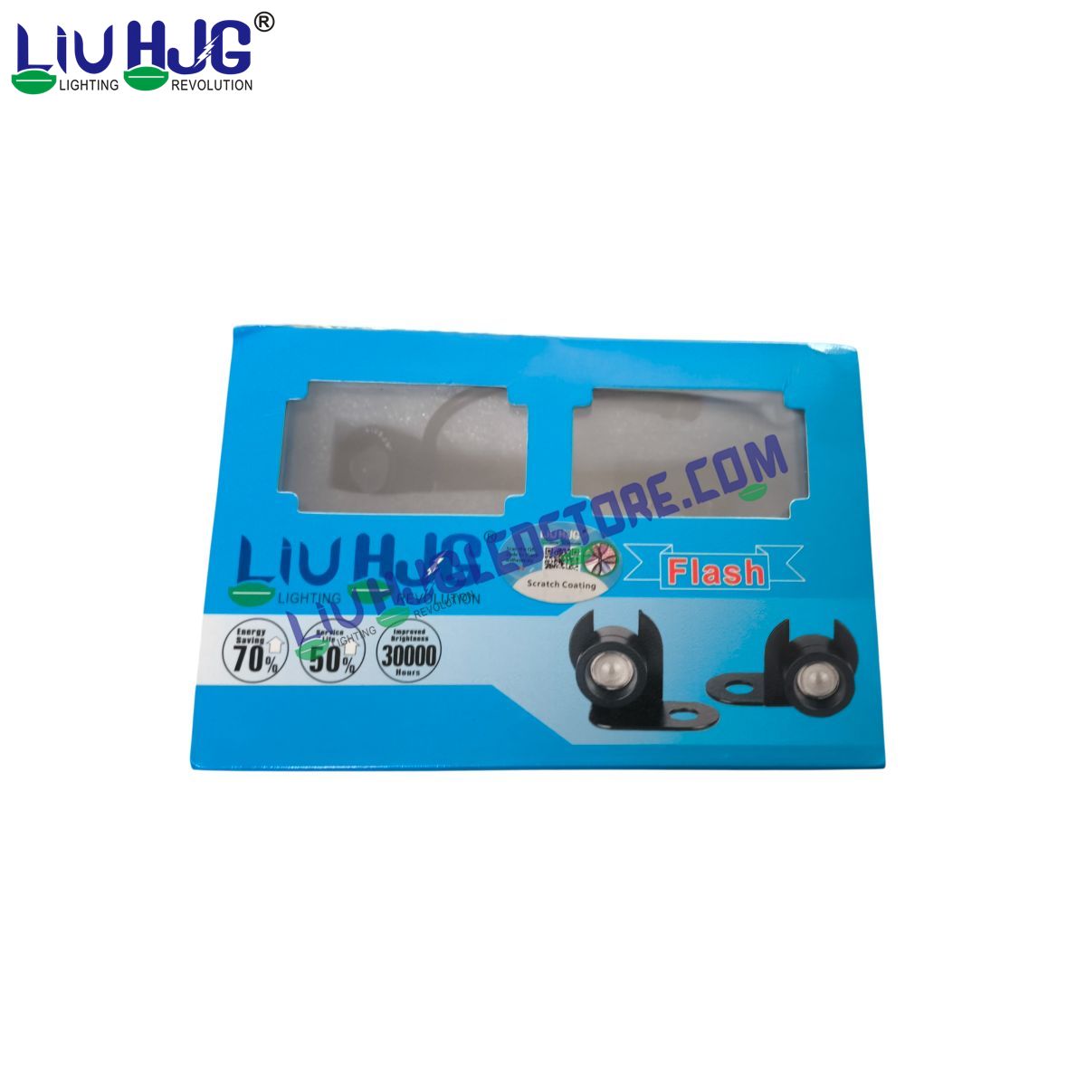 LIU HJG Strobe Light J-W23 2pc Strobe Flashing Light with Switch for All Motorcycles