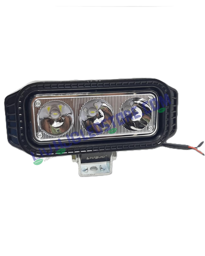 HJG 3 LED 40W Heavy-Duty Fog Light – Waterproof CREE LED with High/Low Beam & Flash Modes for Bikes and Cars (Black, Single Unit)