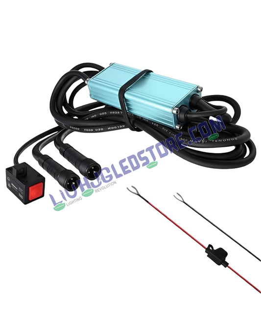 HJG Original 3-Wire Fog Light Wiring Harness Kit with Flash Mode & Canbus – Dual-Color Setup