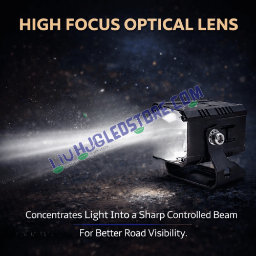 LIU HJG S114 LED projector fog lamp with high-focus optical lens for a sharp controlled beam