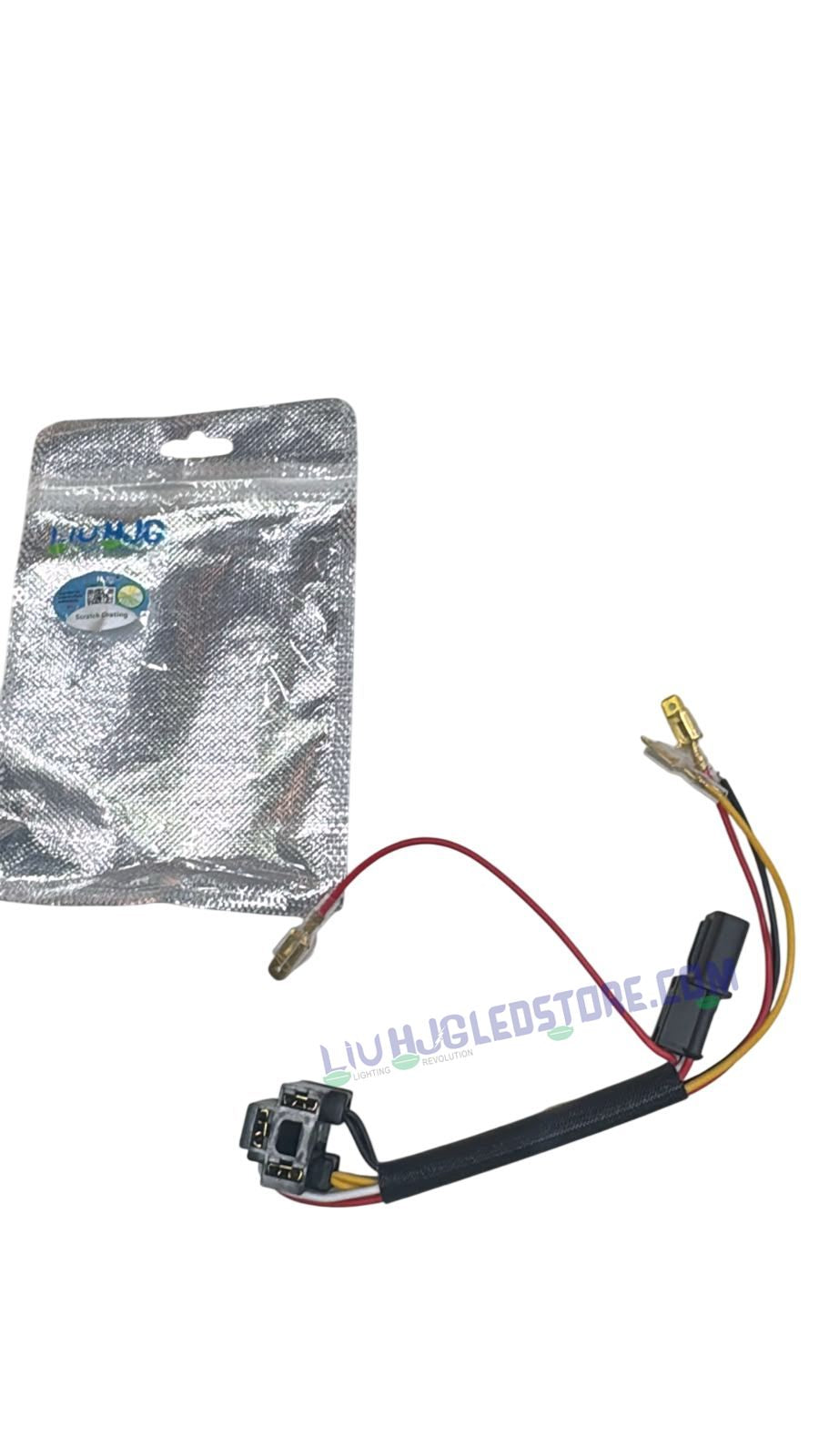 LIU HJG 4 Pin to H4 LED Headlight Convert Coupler for Royal Enfield
